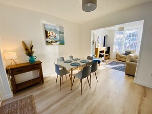 Spacious dining room