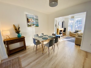 Spacious dining room