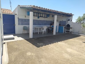 屋外ダイニングエリア