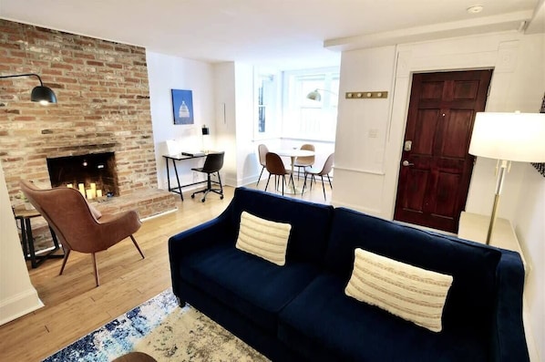 Open floor plan and natural light make our apartment ideal for your stay