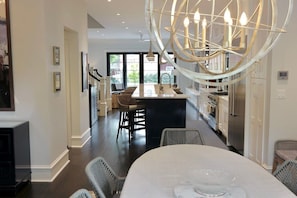 Open floor plan on first floor