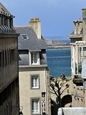 Vue depuis lâhĂ©bergement