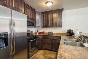 fully stocked kitchen