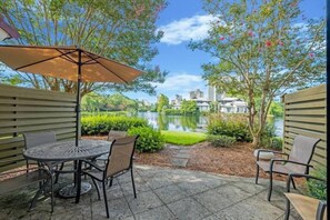 Backyard overlooking the lake