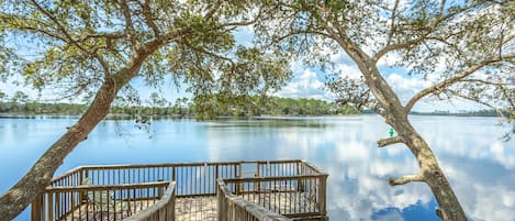 View of river from the dock