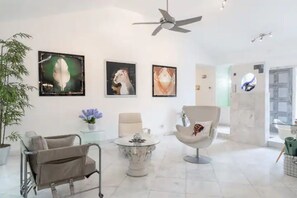 The home doubles as gallery of local art as well as many of my own pieces