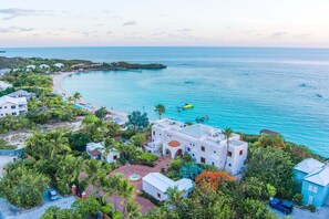 Aerial view of La Koubba showing Sapodilla Beach.