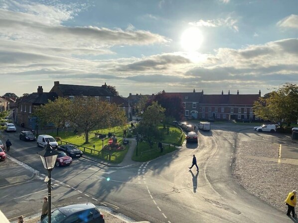 View over Easingwold’s beautiful Market Place