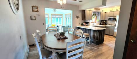 Upstairs Dining and Kitchen Area