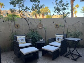 Back patio off of bedroom