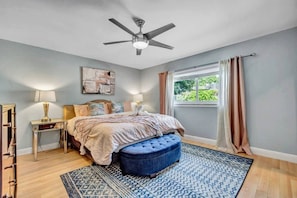 This bedroom is the perfect mix of modern and traditional