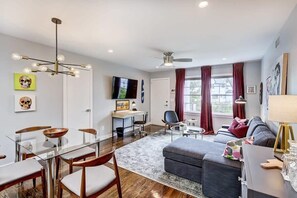 Dining and living area