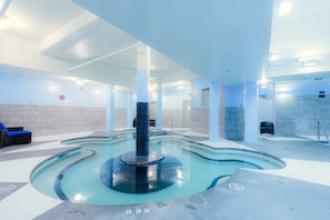 Year round indoor pool and hot tub