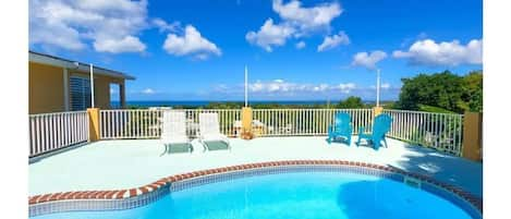 Pool deck with gorgeous views