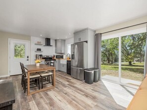 Spacious and clean fully equipped kitchen