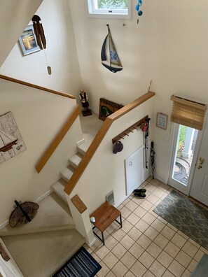 Foyer view from kitchen area.