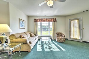 Living Room | Free WiFi | Central A/C & Heating | Smart TVs | King Sleeper Sofa