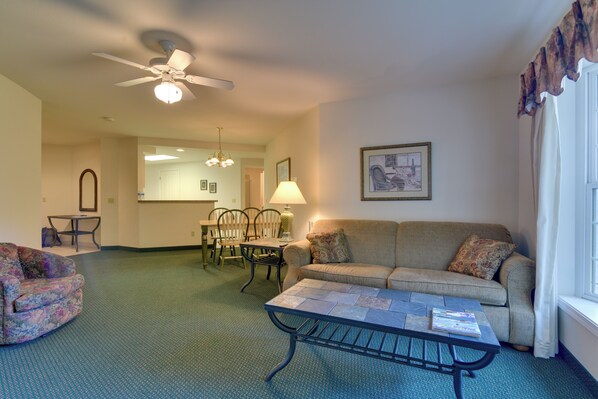 Pigeon Vacation Rental | 1BR | 1BA | Stairs Required to Access | 1,100 Sq Ft