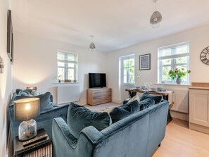 Living area with 55 inch smart tv | Forest Acorn, Brockenhurst