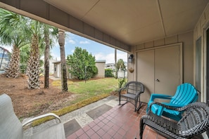 Patio With Access From Living Room and Primary Bedroom