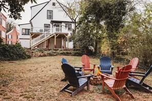 Gather with your friends or family and enjoy a night outside by the fire pit.