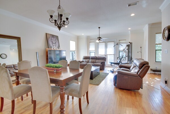 Houston Vacation Rental | 3BR | 3.5BA | 2,588 Sq Ft | Stairs Required for Access