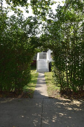 View to the private entry into the apartment