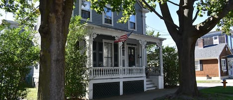 Our historic house and tree lined street