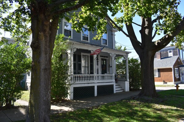 Our historic house and tree lined street