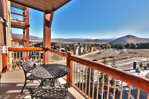 Enjoy mountain views from your own private patio