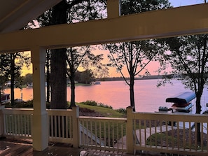 Beautiful sunsets.
Note deck has a gate to keep little ones safe.