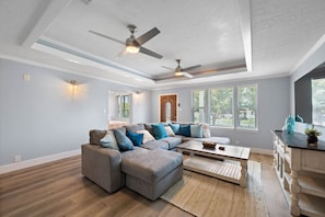 This is the main living room area of the home