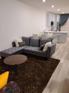 L Shape Sofa Set in Living Area