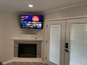 New fireplace and smart tvs