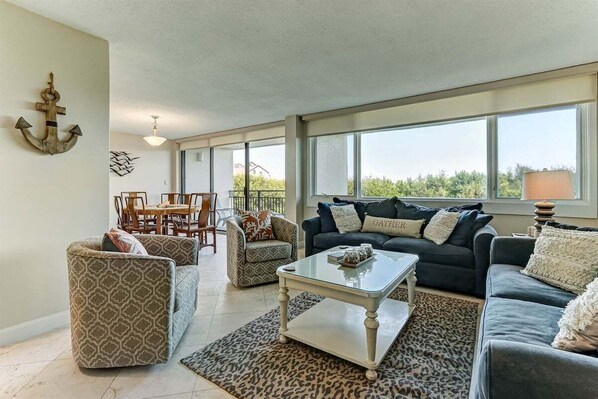 Plenty of Comfortable Seating and Treetop Views