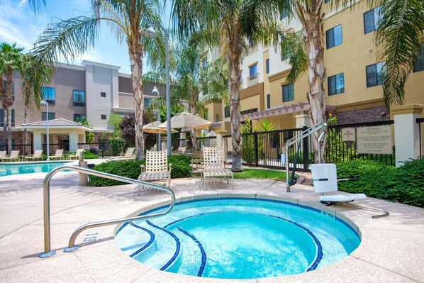 Soak in the hot tub after a long day.