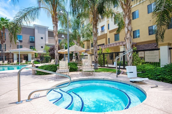 Soak in the hot tub after a long day.
