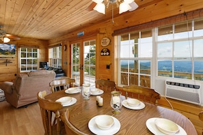 Dining Table Looking Out at Window Views