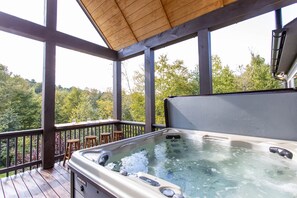 Hot Tub on the Covered Deck