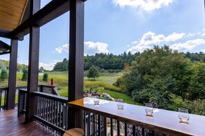 Back Deck with a View from Bar Seating