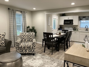 Open floor plan in living area 