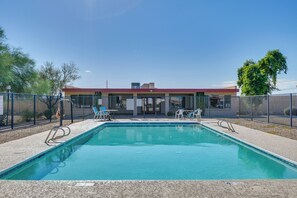 Community Pool | Designated Covered Parking (1 Vehicle) | Free Street Parking