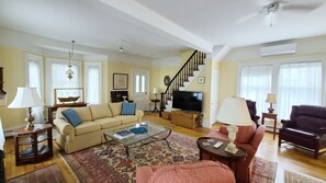 Spacious living room with comfortable seating