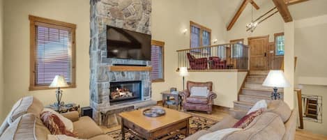 This fabulous 4-bedroom, 4.5-bathroom home enjoys an incredible location on the same street as Park City Mountain Resort!