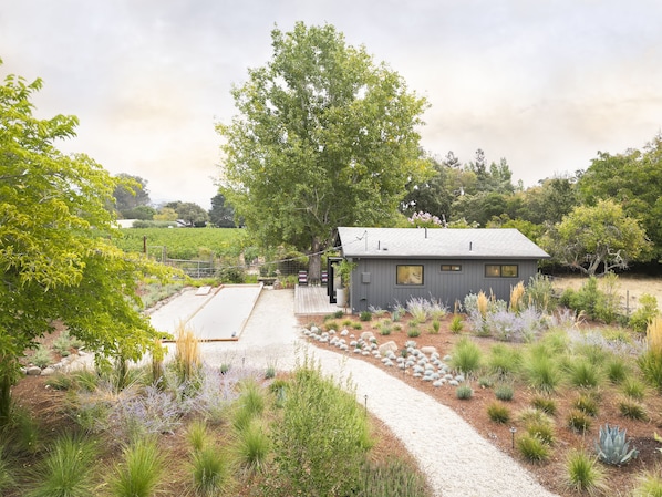Experience your own private wine country retreat surrounded by vineyards + palms