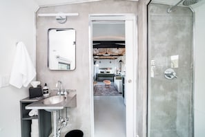 323 sq feet with a full, private bathroom