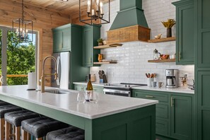 A large and open kitchen designed for entertaining