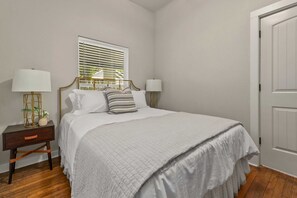 First bedroom with queen bed