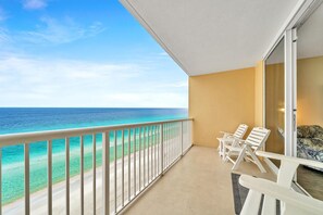 Soak up the sun on the balcony