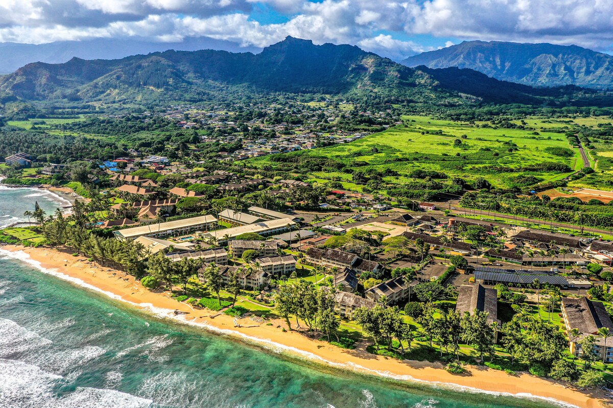 Resort beach condo – ocean-view lanai, fast WiFi – steps to pool & hot tub